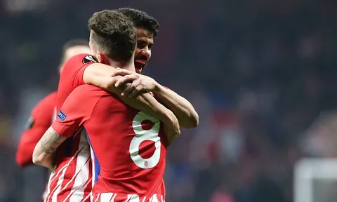 Diego Costa nổ súng, Atletico Madrid đè bẹp CLB Nga