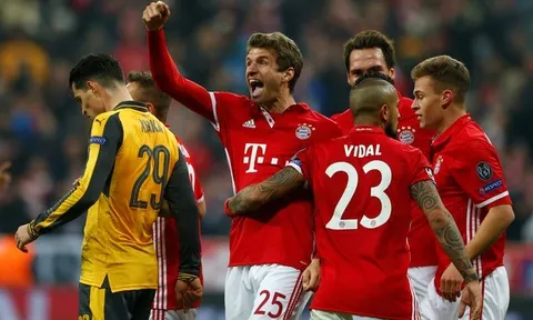 Điểm tin sáng 16/02: Bayern thảm sát Arsenal; Ronaldo phá kỉ lục; M.U mua tiền đạo 100 triệu