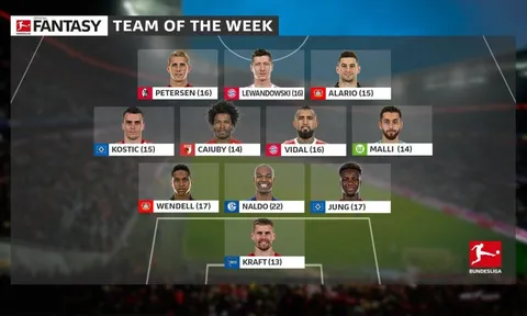 Đội hình tiêu biểu vòng 20 Bundesliga: Tôn vinh chiến binh Brazil