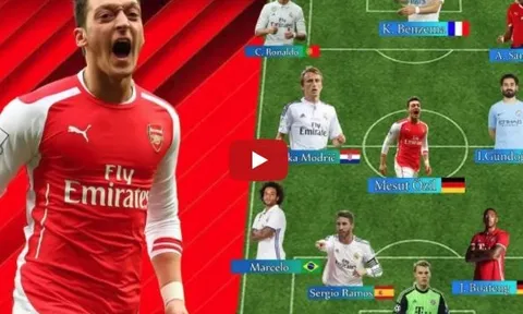 Đội hình trong mơ của Mesut Ozil