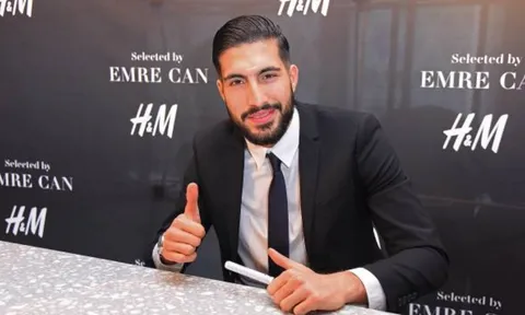 Emre Can lịch lãm ra mắt bộ sưu tập thời trang riêng