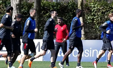 Gattuso đốc thúc AC Milan tập luyện, quyết ngược dòng trước Arsenal