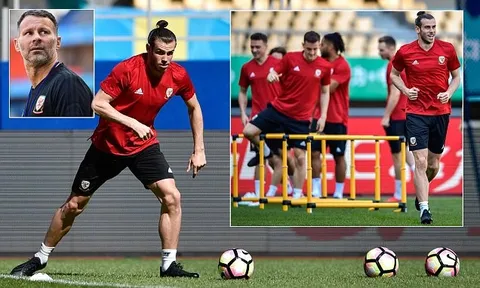 Giggs khiến Bale mệt nhoài ở buổi tập đầu của xứ Wales
