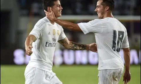Góc siêu phẩm: Ngất ngây với cú sút phạt của James Rodriguez