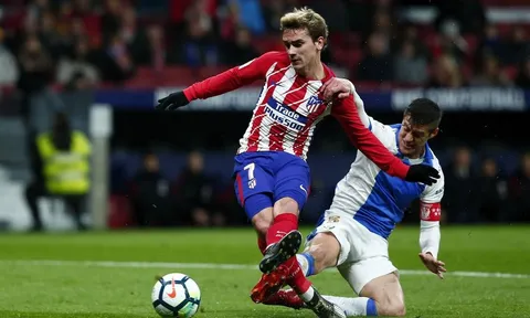 Griezmann ghi bàn xuất sắc thứ 11 trong lịch sử Atletico