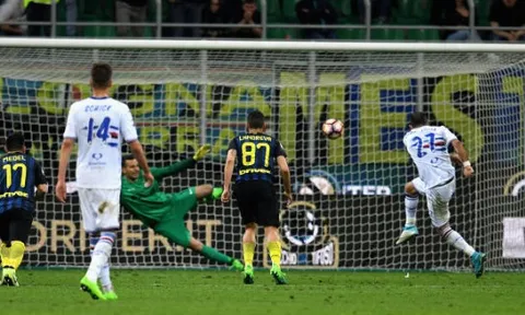 Hàng thủ mơ ngủ, Inter 'trắng tay' trước Sampdoria