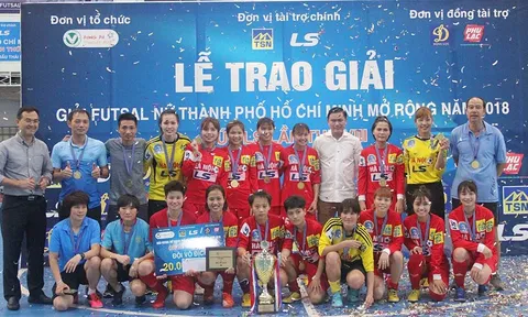 Chung kết giải futsal nữ TP.HCM mở rộng: Hà Nội lên ngôi vô địch