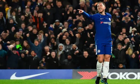 Hazard đóng góp 58% số bàn cho Chelsea trong năm 2018