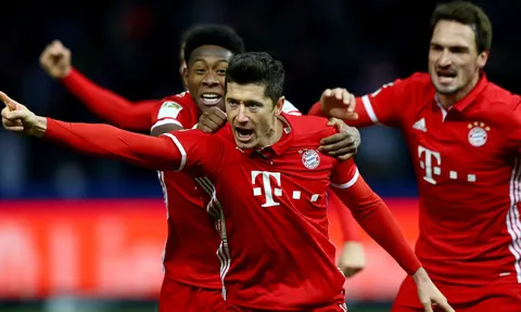 Hertha Berlin 1-1 Bayern Munich (vòng 21 Bundesliga)