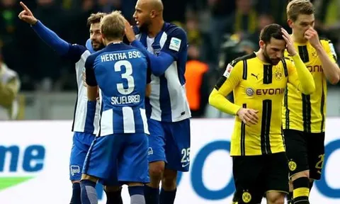 Hertha Berlin 2-1 Dortmund (Vòng 24 Bundesliga)