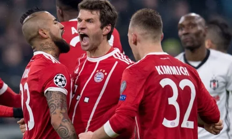 Highlights: Bayern Munchen 5-0 Besiktas (Vòng 1/16 Champions League)