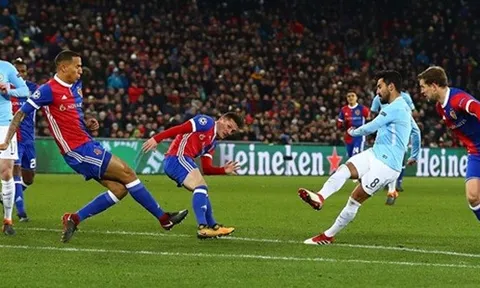 Highlights: Basel 0-4 Man City (Lượt đi vòng 1/8 Champions League)