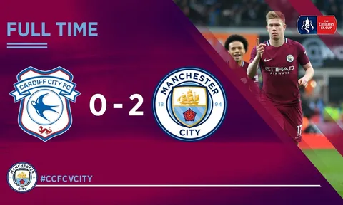 Highlights: Cardiff City 0-2 Man City (Vòng 4 FA Cup)
