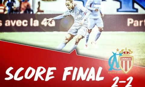 Highlights: Marseille 2-2 Monaco (Vòng 23 giải VĐQG Pháp)