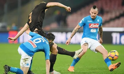 Highlights: Napoli 2-4 AS Roma (Vòng 27 Serie A)