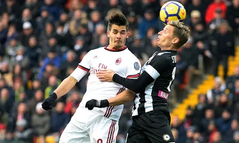 Highlights: Udinese 1-1 AC Milan (Vòng 23 Serie A)