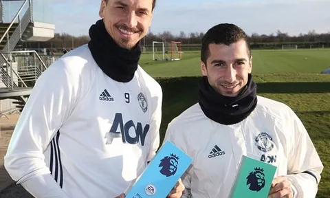 Ibrahimovic, Mkhitaryan lần đầu giật giải ở Ngoại hạng Anh