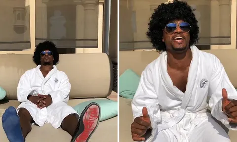 Patrice Evra hóa thân thành 'Hoàng tử nhạc soul' để khoe đồ hiệu