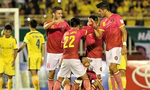 Chùm ảnh: Sài Gòn FC "bắn hạ" SLNA 3-1 trên sân Thống Nhất