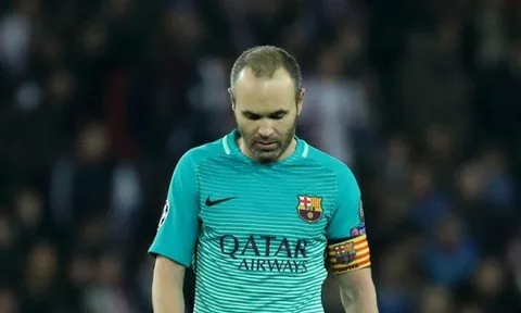 Iniesta ngậm ngùi thừa nhận thua PSG toàn tập