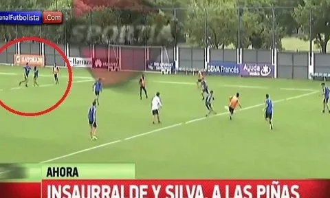 Đồng đội cũ của Tevez đánh nhau trên sân tập
