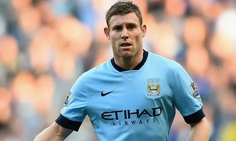James Milner khi còn khoác áo Man City
