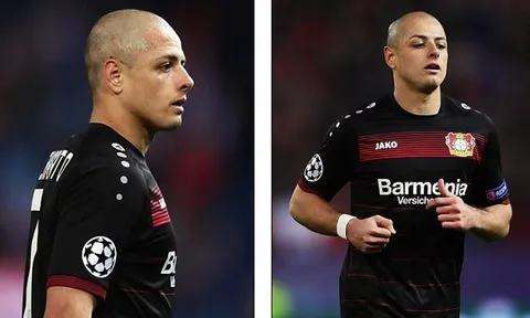 Giữ đúng lời hứa, Javier Hernandez đã cạo trọc đầu