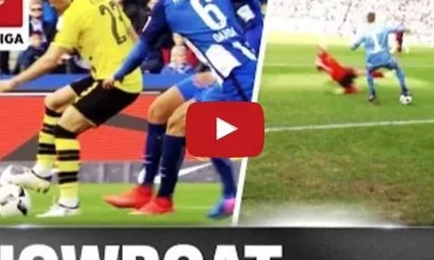 Kagawa, Aubameyang và những pha xử lý ảo diệu nhất vòng 24 Bundesliga