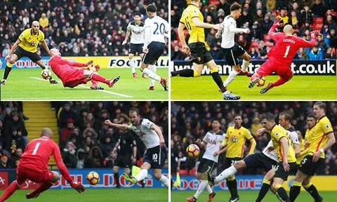 Kane và Alli nhảy múa dưới mưa, Tottenham trở lại top 4