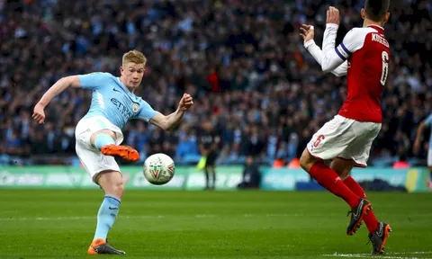 Kevin De Bruyne chơi tuyệt hay vs Arsenal
