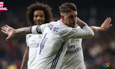 Khoảnh khắc Sergio Ramos "dab" cùng Lucas Vazquez