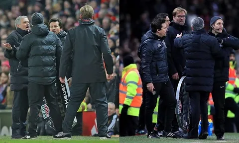 Klopp và Mou phun mưa vào nhau ở derby nước Anh