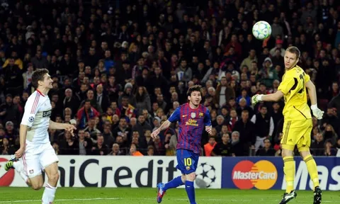 Kỷ lục 5 bàn trong 1 trận ở Champions League của Messi