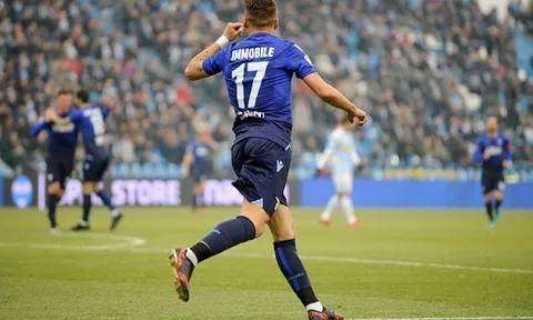 Làm hẳn một 'cú poker', Immobile đưa Lazio vào top 4