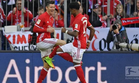 Lewandowski bùng nổ với 1 cú hat-trick (Bayern vs Hamburg)