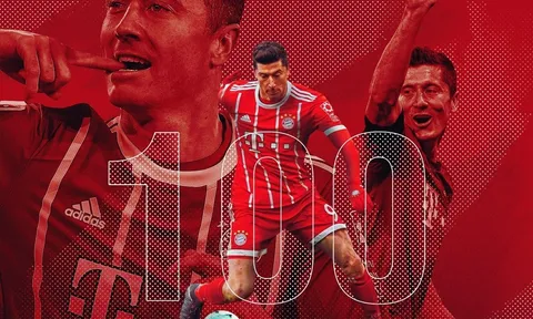 Lewandowski cán mốc khủng cùng Bayern