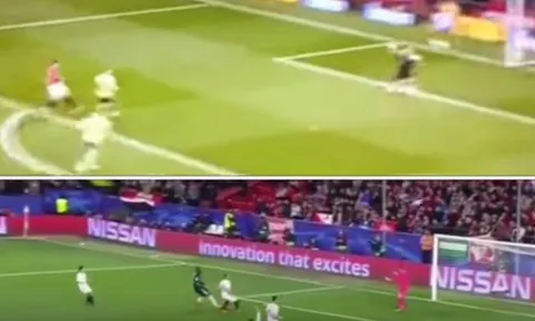 Lukaku tái diễn bất thành siêu phẩm của Van Persie