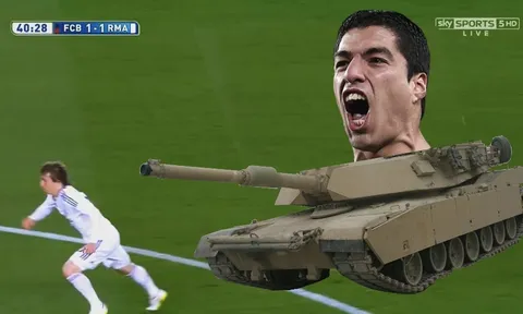Lý do Luis Suarez được ví von là một cỗ xe tăng