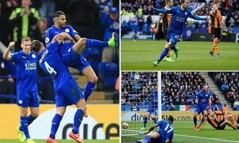 Mahrez lập công, Leicester ngược dòng ngoạn mục trước Hull City