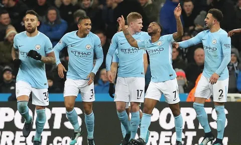 Man City vô đối về điểm số trong năm 2017