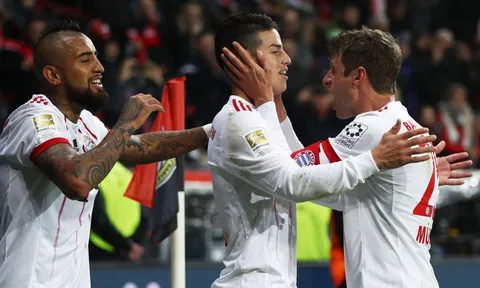 Màn trình diễn của James Rodriguez vs Bayer Leverkusen