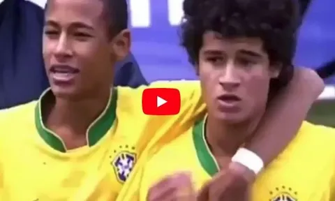 Màn trình diễn của Neymar và Philippe Coutinho lúc 15 tuổi vs Lokomotiv Moscow