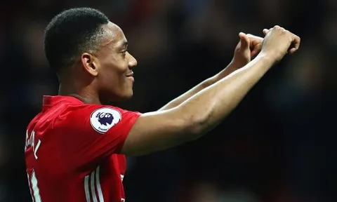 Martial hả hê với thất bại của Man City