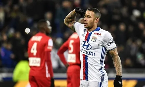 Memphis Depay có bàn ra mắt giúp Lyon hủy diệt Nancy