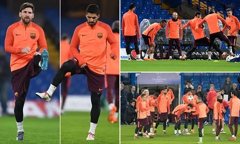 Messi và đồng đội căng thẳng tột độ tại Stamford Bridge