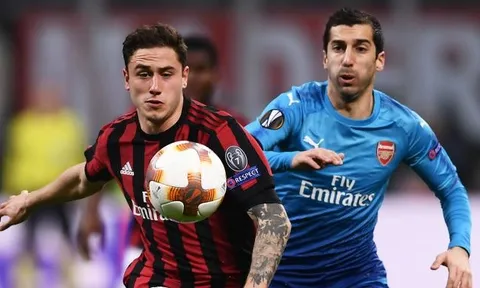 Milan 'liệt' cánh phải trước màn tái đấu Arsenal