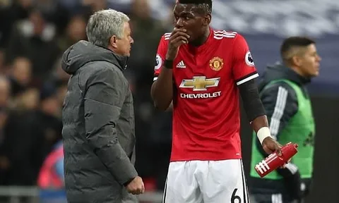Mourinho nói gì khi Pogba bị loại khỏi trận Huddersfield Town?