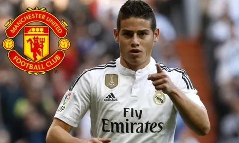 MU mở cửa đón James Rodriguez