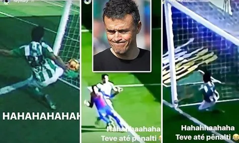 Neymar mỉa mai trọng tài sau trận hòa trước Real Betis
