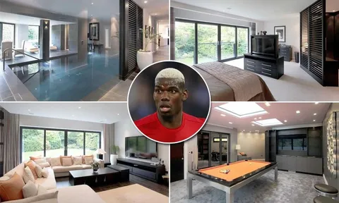 Ngắm biệt thự siêu sang trị giá 2,9 triệu bảng mới của Paul Pogba